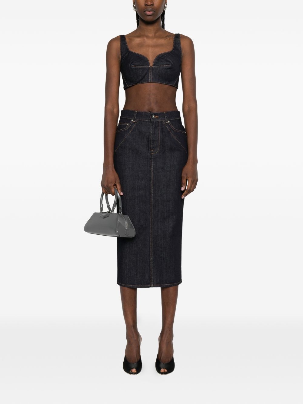 Givenchy DENIM COTTON BRA TOP Size XS / US 0-2 / IT 36-38 - 5 Thumbnail