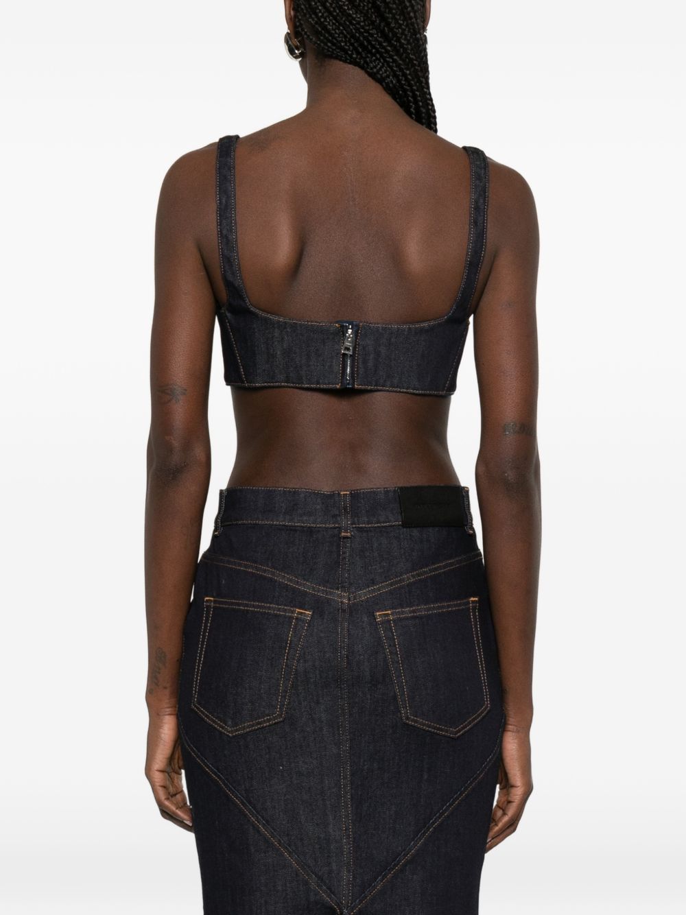 Givenchy DENIM COTTON BRA TOP Size XS / US 0-2 / IT 36-38 - 4 Thumbnail