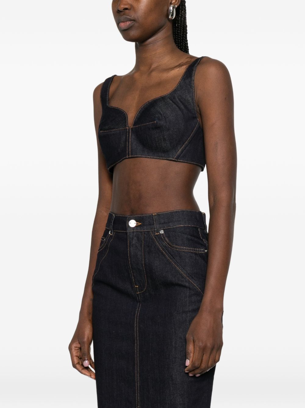 Givenchy DENIM COTTON BRA TOP Size XS / US 0-2 / IT 36-38 - 3 Thumbnail