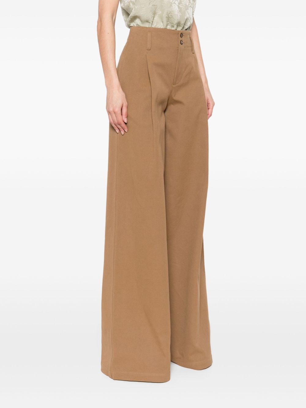 Chloe COTTON WIDE-LEG TROUSERS Size 25" / US 0 / IT 36 - 4 Thumbnail