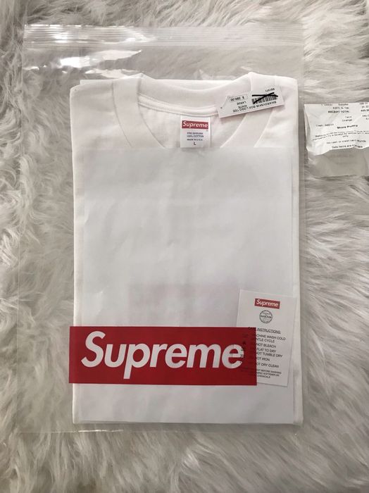 supreme swarovski box logo tee size Large