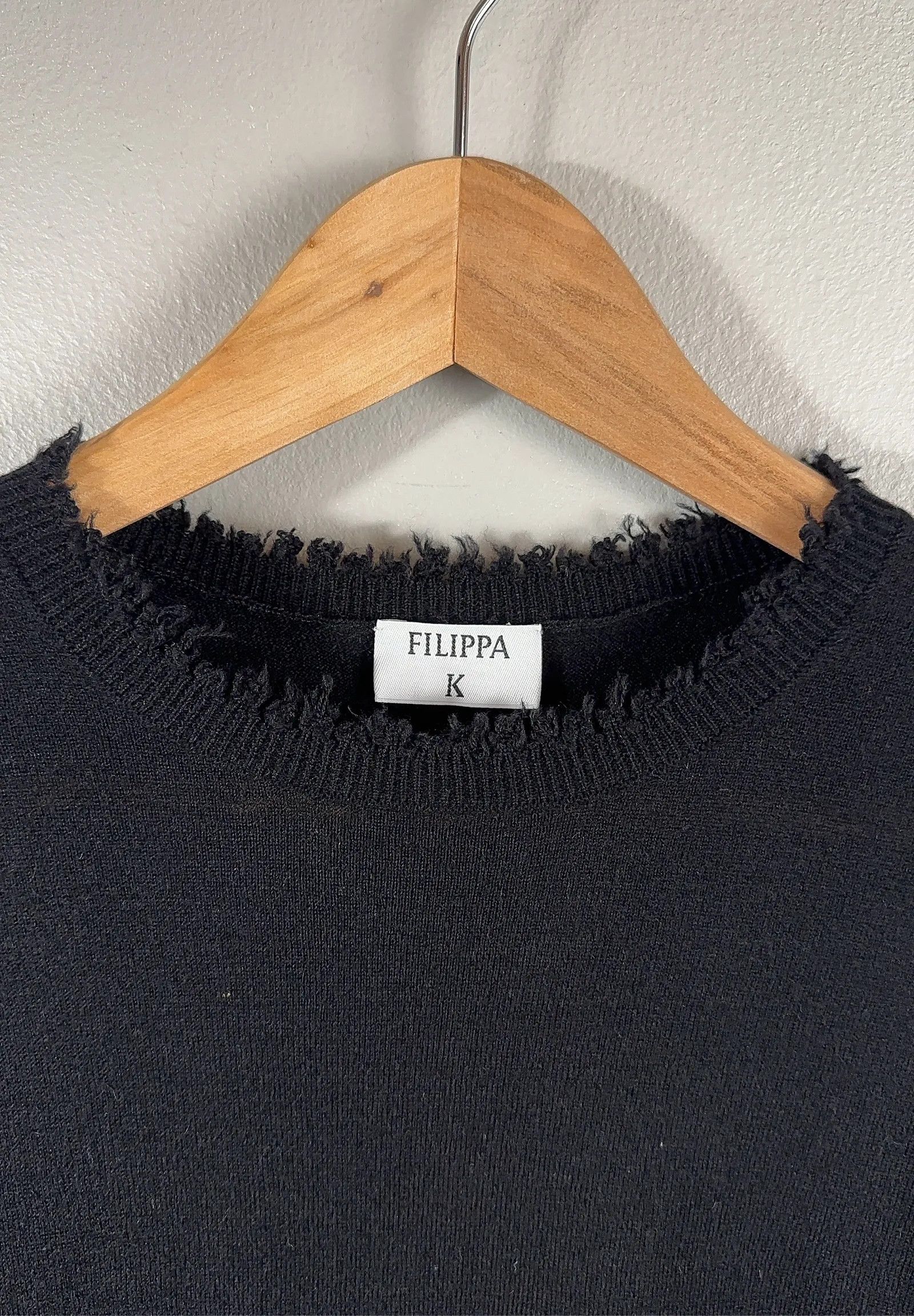 Filippa K Filippa K Frayed R-Neck Top Top Size XXS / US 00 / IT 34 - 3 Thumbnail
