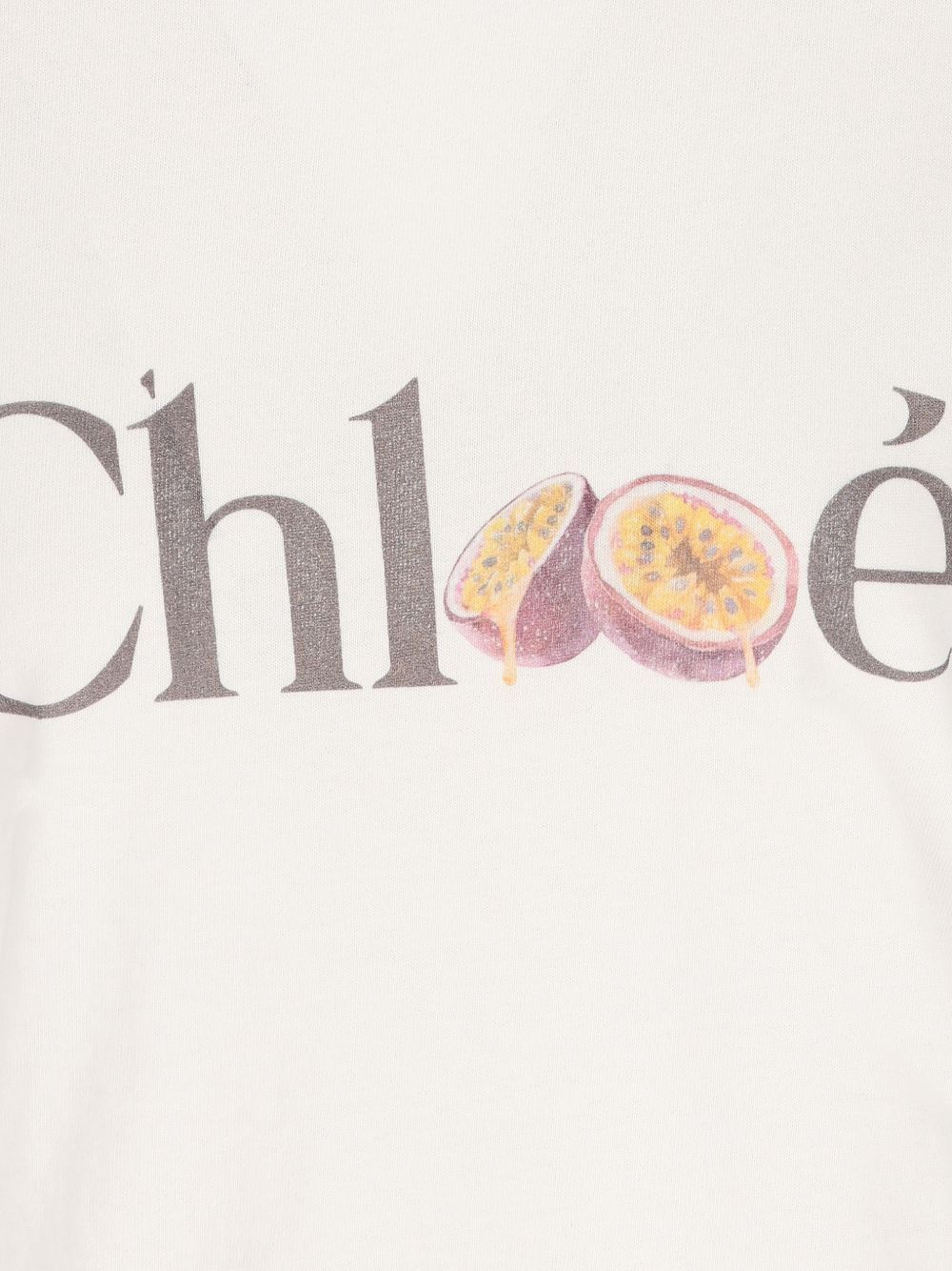 Chloe LOGO COTTON T-SHIRT Size M / US 6-8 / IT 42-44 - 2 Thumbnail