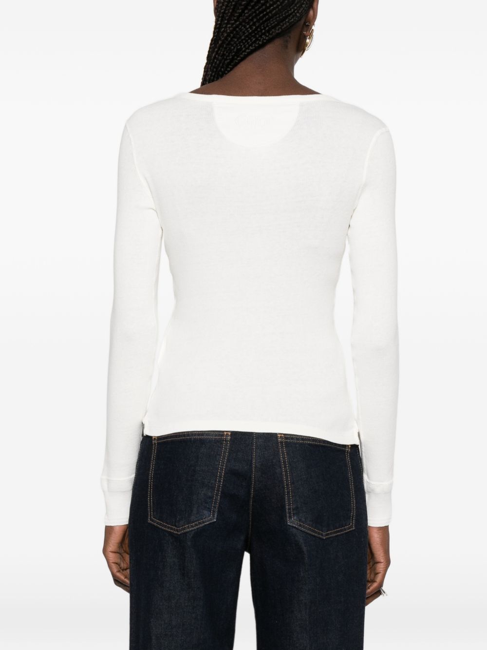 Chloe COTTON SWEATER Size L / US 10 / IT 46 - 2 Thumbnail