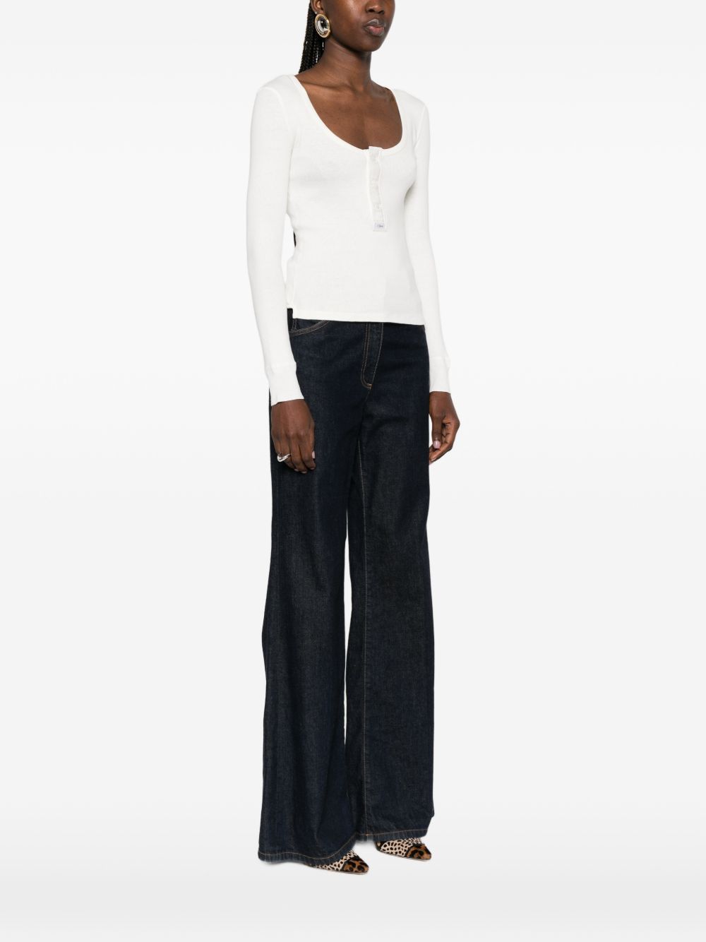 Chloe COTTON SWEATER Size M / US 6-8 / IT 42-44 - 3 Thumbnail