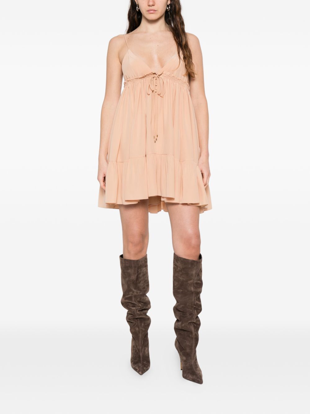 Chloe SILK MINI DRESS Size XS / US 0-2 / IT 36-38 - 2 Thumbnail