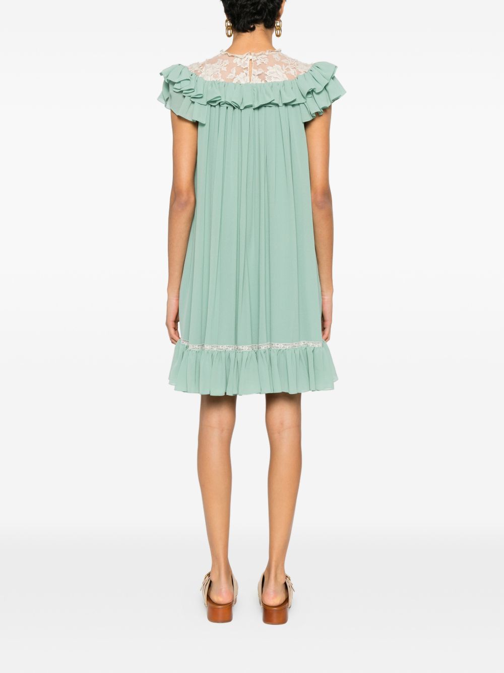 Chloe SILK MINI DRESS Size XS / US 0-2 / IT 36-38 - 4 Thumbnail
