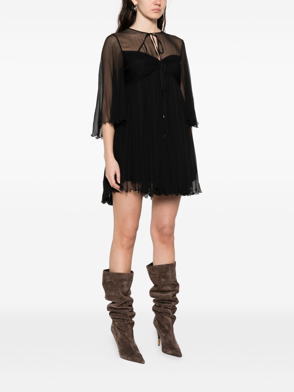 Chloe SILK MINI DRESS Size XS / US 0-2 / IT 36-38 - 5 Thumbnail