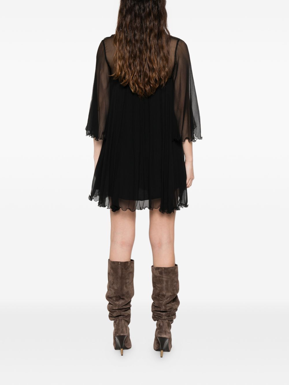Chloe SILK MINI DRESS Size XS / US 0-2 / IT 36-38 - 4 Thumbnail