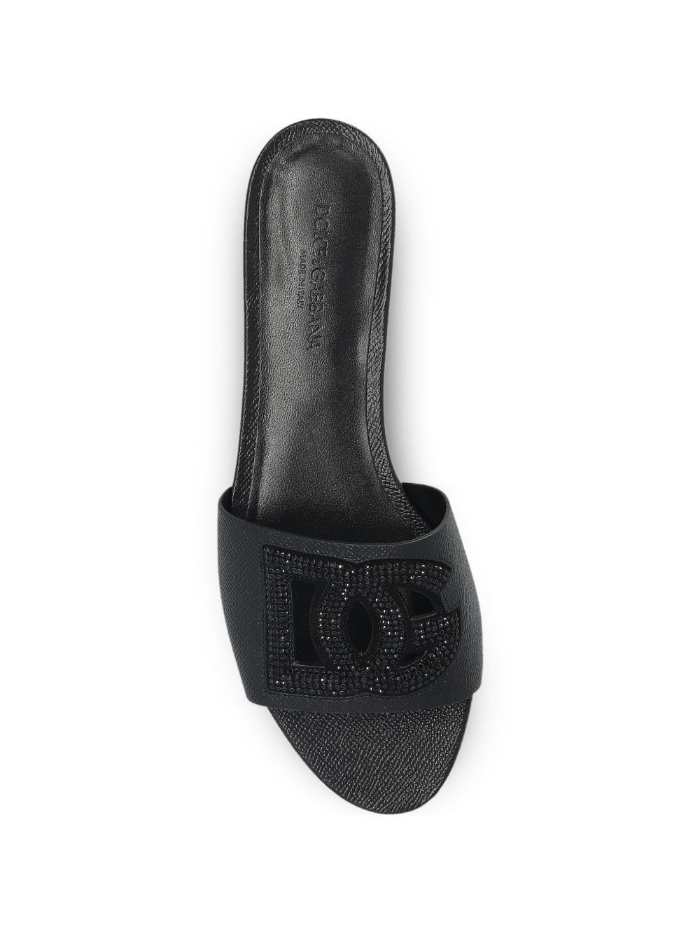 Dolce & Gabbana DG LOGO LEATHER FLAT SANDALS Size US 8 / IT 38 - 4 Thumbnail