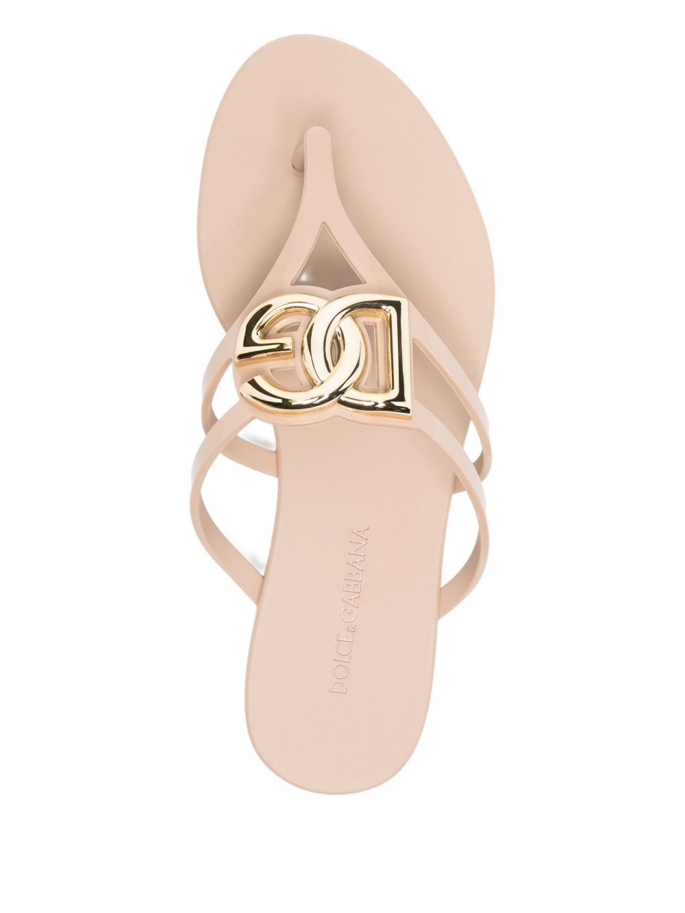 Dolce & Gabbana DG LOGO THONG SANDALS Size US 6 / IT 36 - 3 Thumbnail