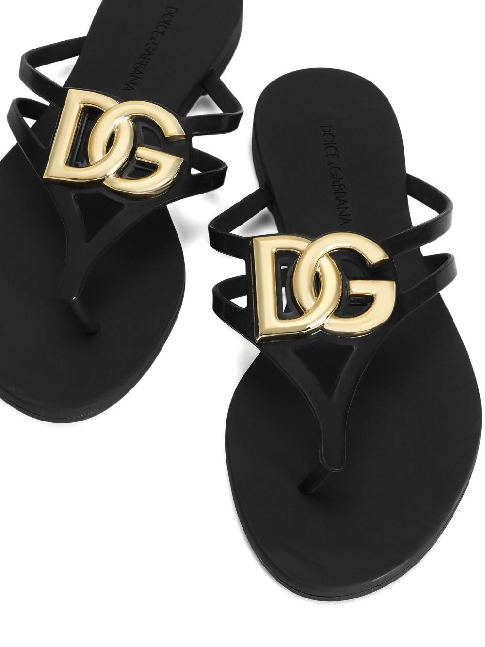 Dolce & Gabbana DG LOGO THONG SANDALS Size US 6 / IT 36 - 4 Thumbnail