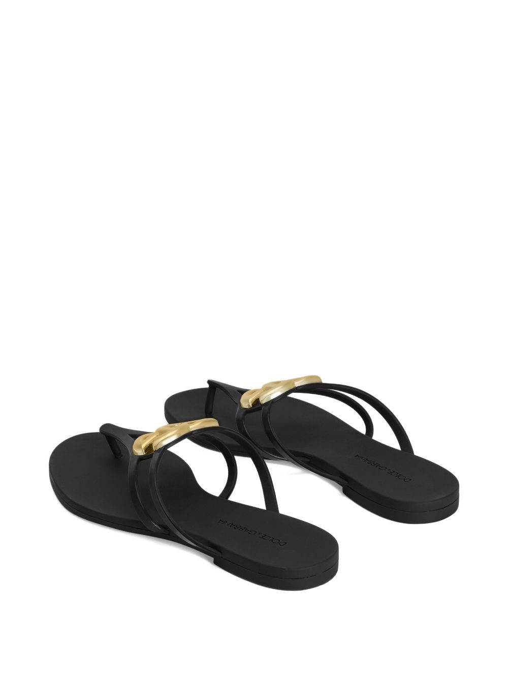Dolce & Gabbana DG LOGO THONG SANDALS Size US 6 / IT 36 - 2 Thumbnail