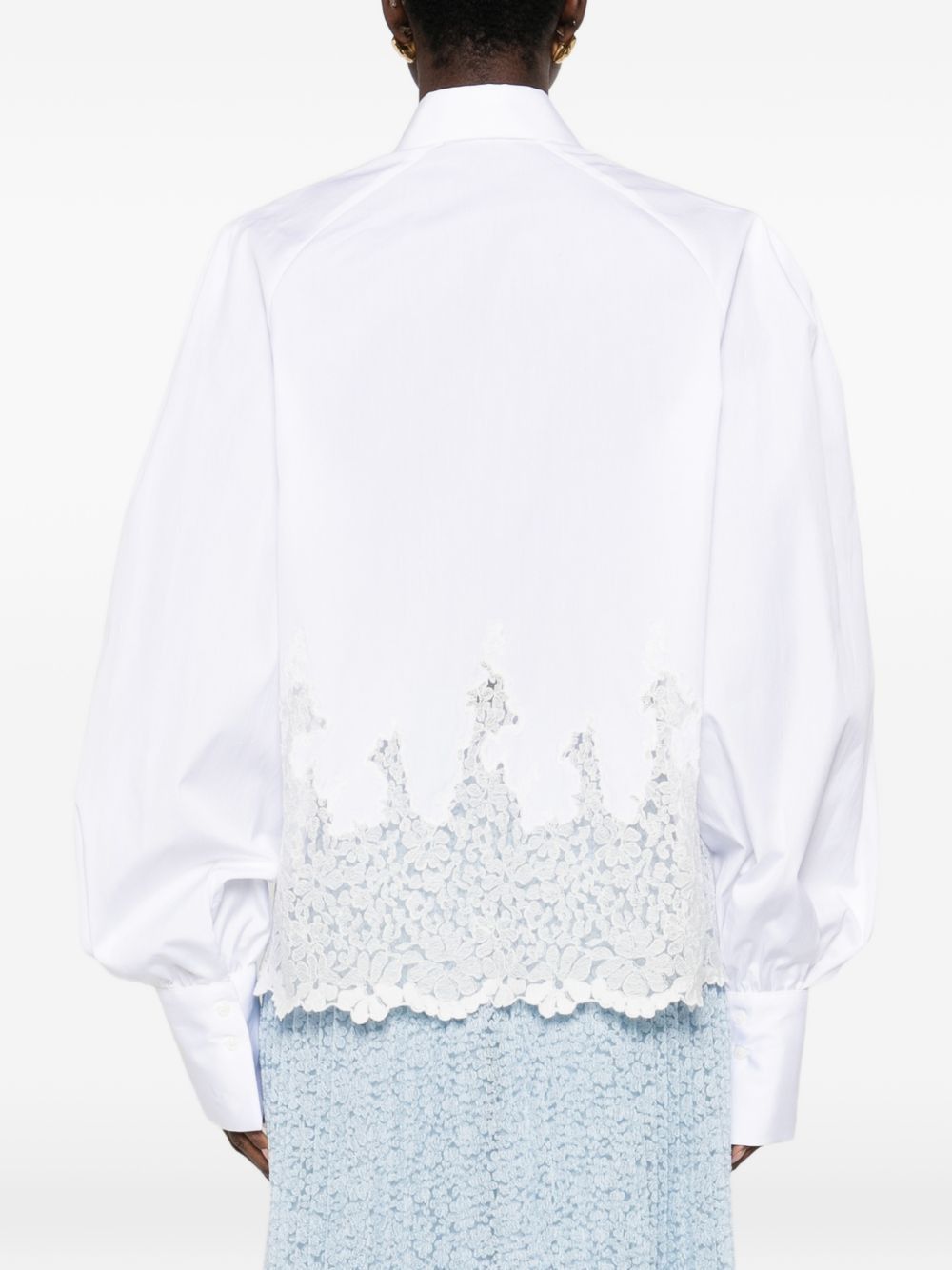 Ermanno Scervino COTTON EMBROIDERED SHIRT Size S / US 4 / IT 40 - 4 Thumbnail