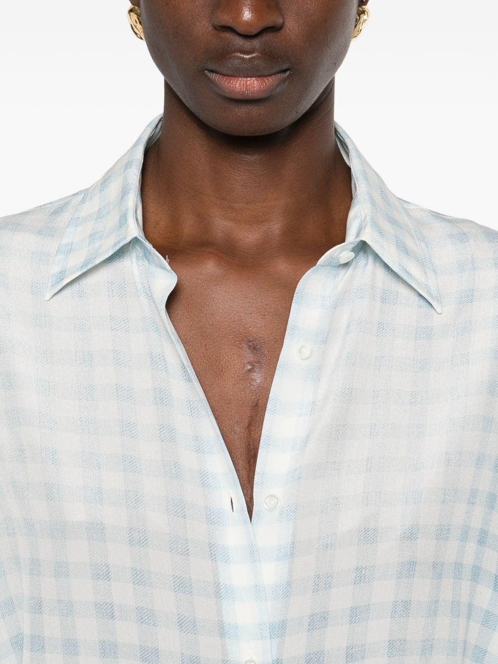 Ermanno Scervino SILK SHIRT Size S / US 4 / IT 40 - 3 Thumbnail
