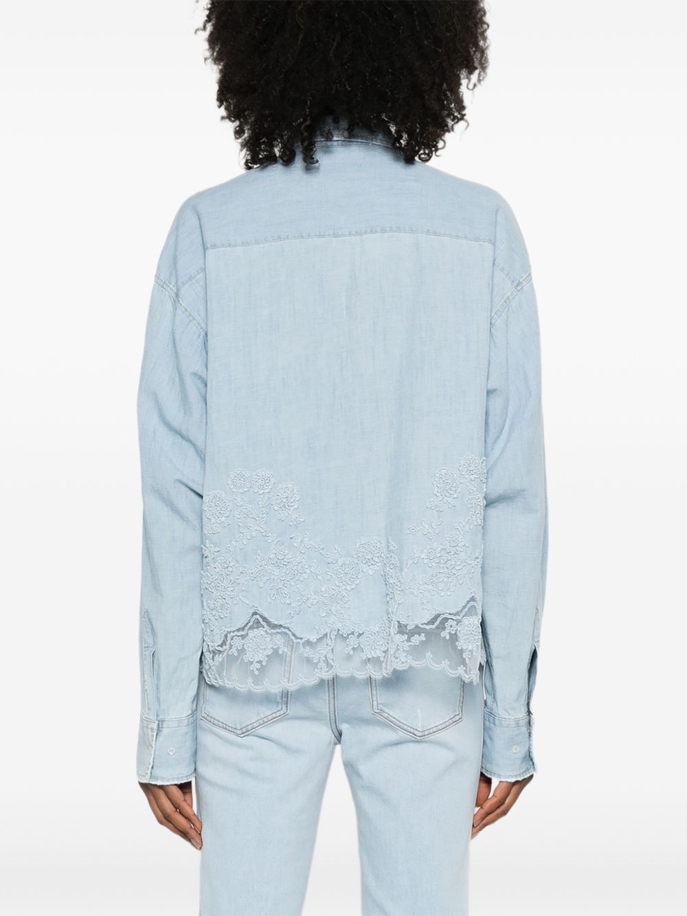 Ermanno Scervino COTTON AND LINEN EMBROIDERED SHIRT Size S / US 4 / IT 40 - 5 Thumbnail