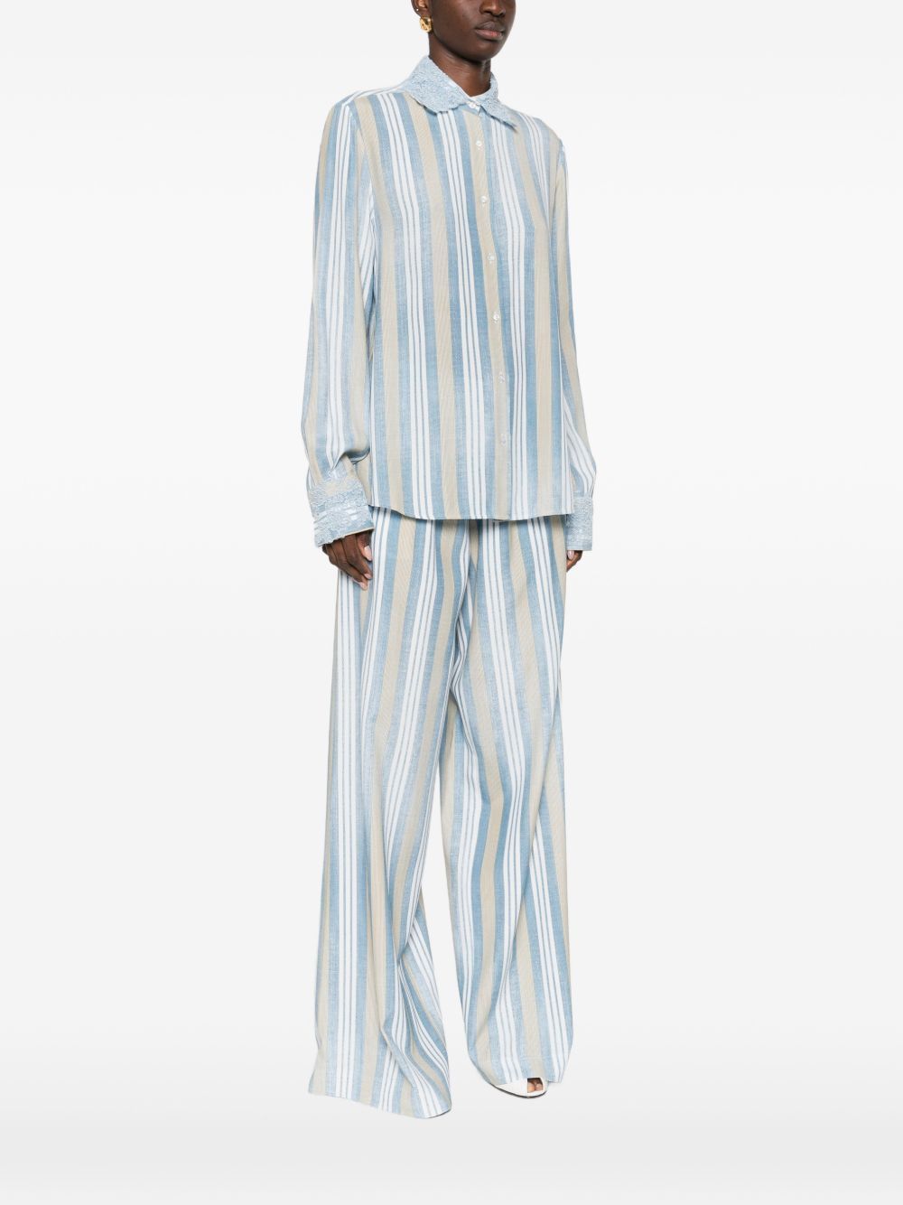 Ermanno Scervino STRIPED SHIRT Size M / US 6-8 / IT 42-44 - 3 Thumbnail