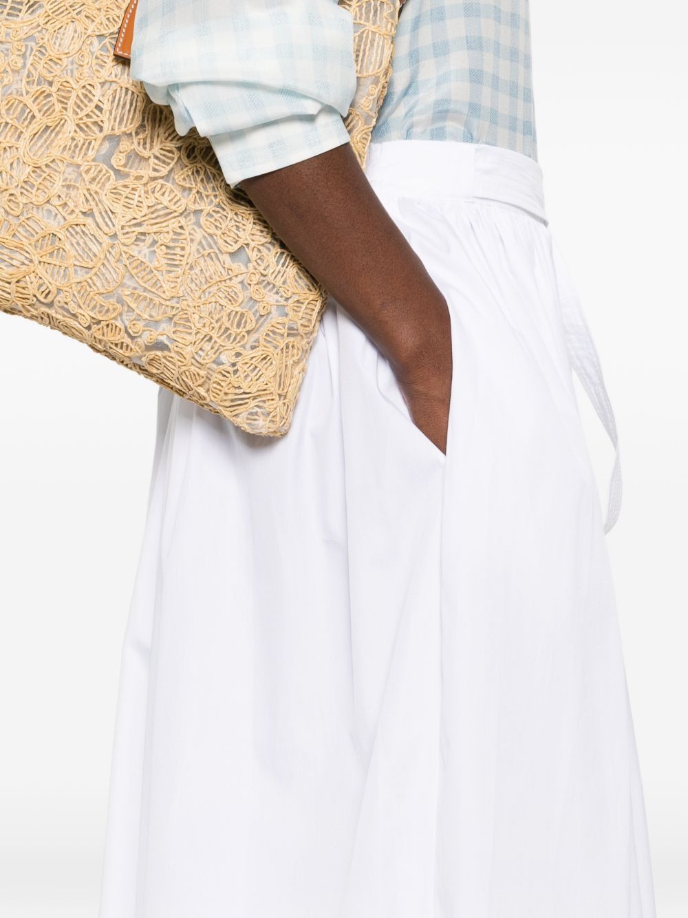 Ermanno Scervino COTTON LONG SKIRT Size 30" / US 8 / IT 44 - 2 Thumbnail