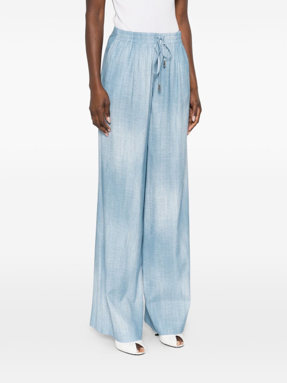 Ermanno Scervino WIDE-LEG TROUSERS Size 27" / US 4 / IT 40 - 5 Thumbnail