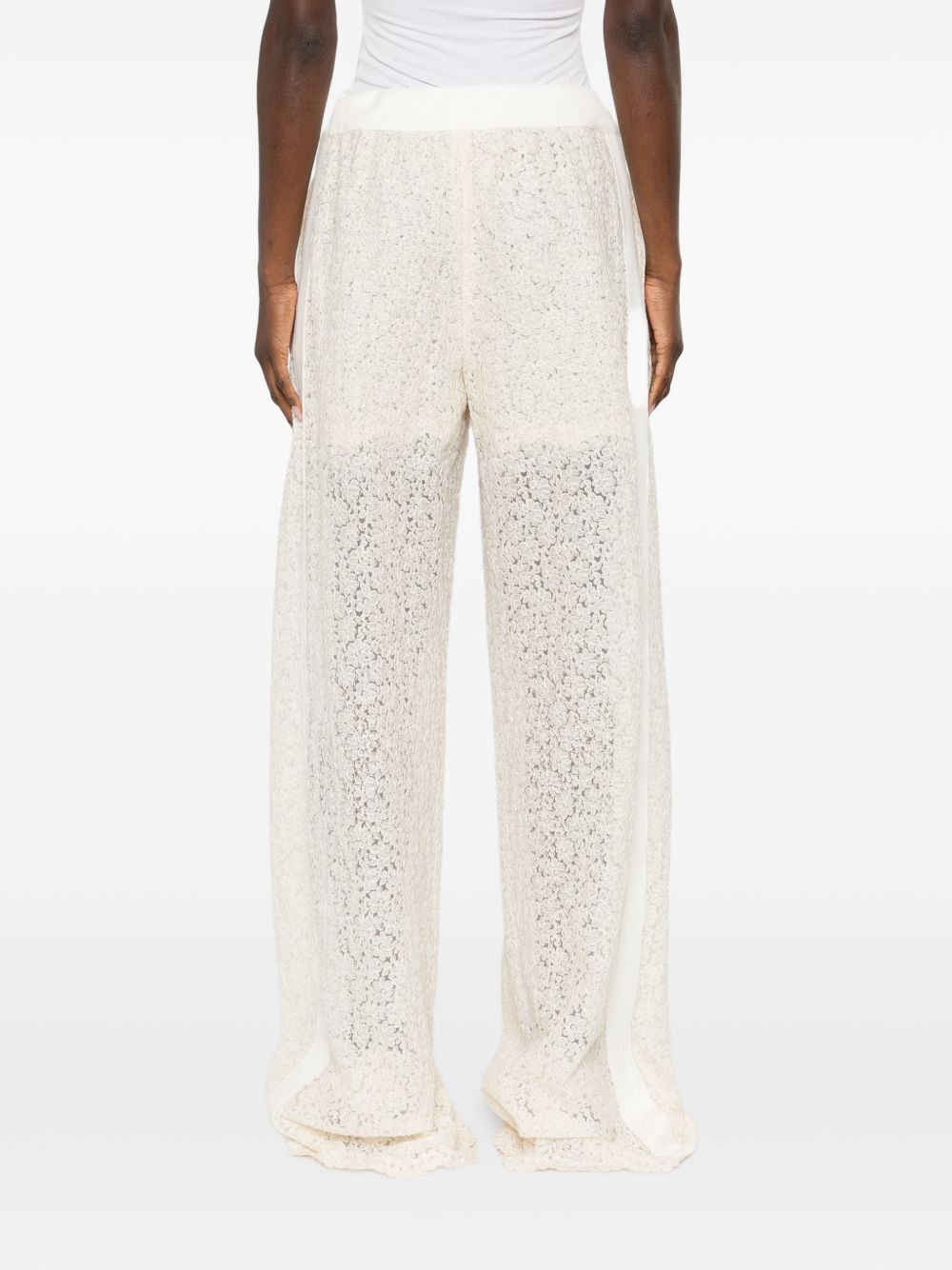 Ermanno Scervino EMBROIDERED WIDE-LEG TROUSERS Size 28" / US 6 / IT 42 - 4 Thumbnail