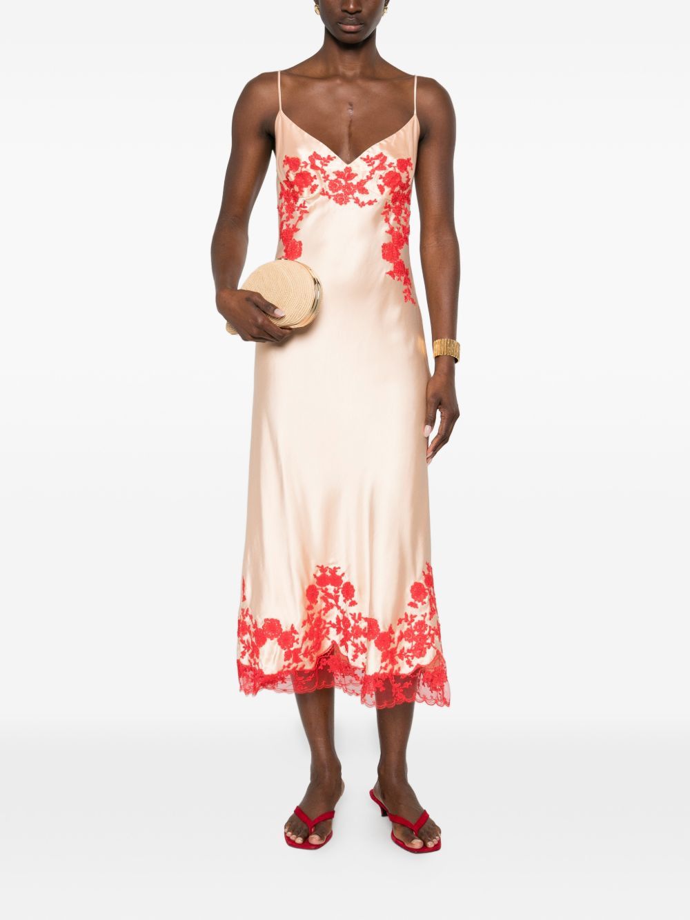 Ermanno Scervino EMBROIDERED LONG DRESS Size S / US 4 / IT 40 - 2 Thumbnail