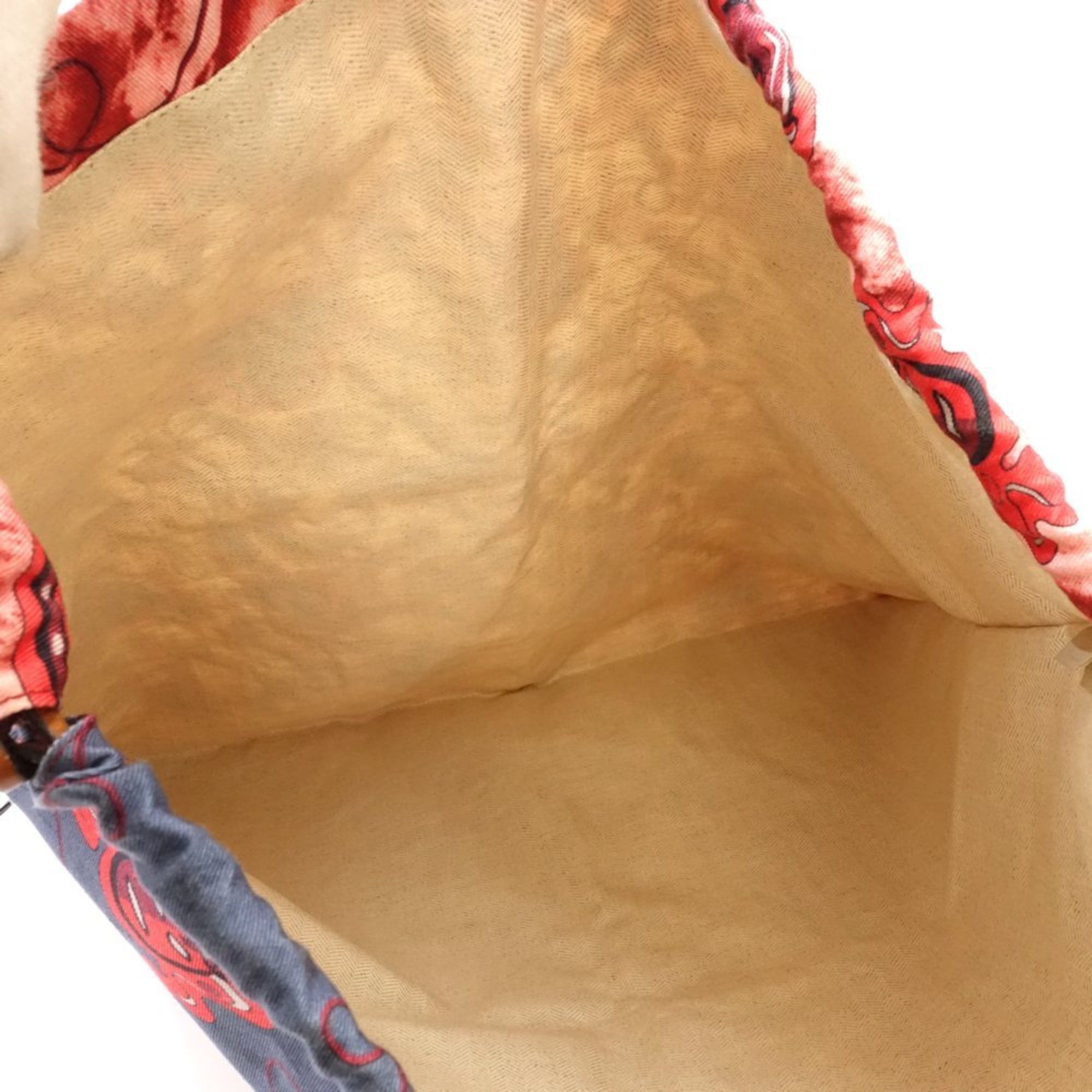 LOEWE Paula Large Drawstring Canvas Pouch 181466