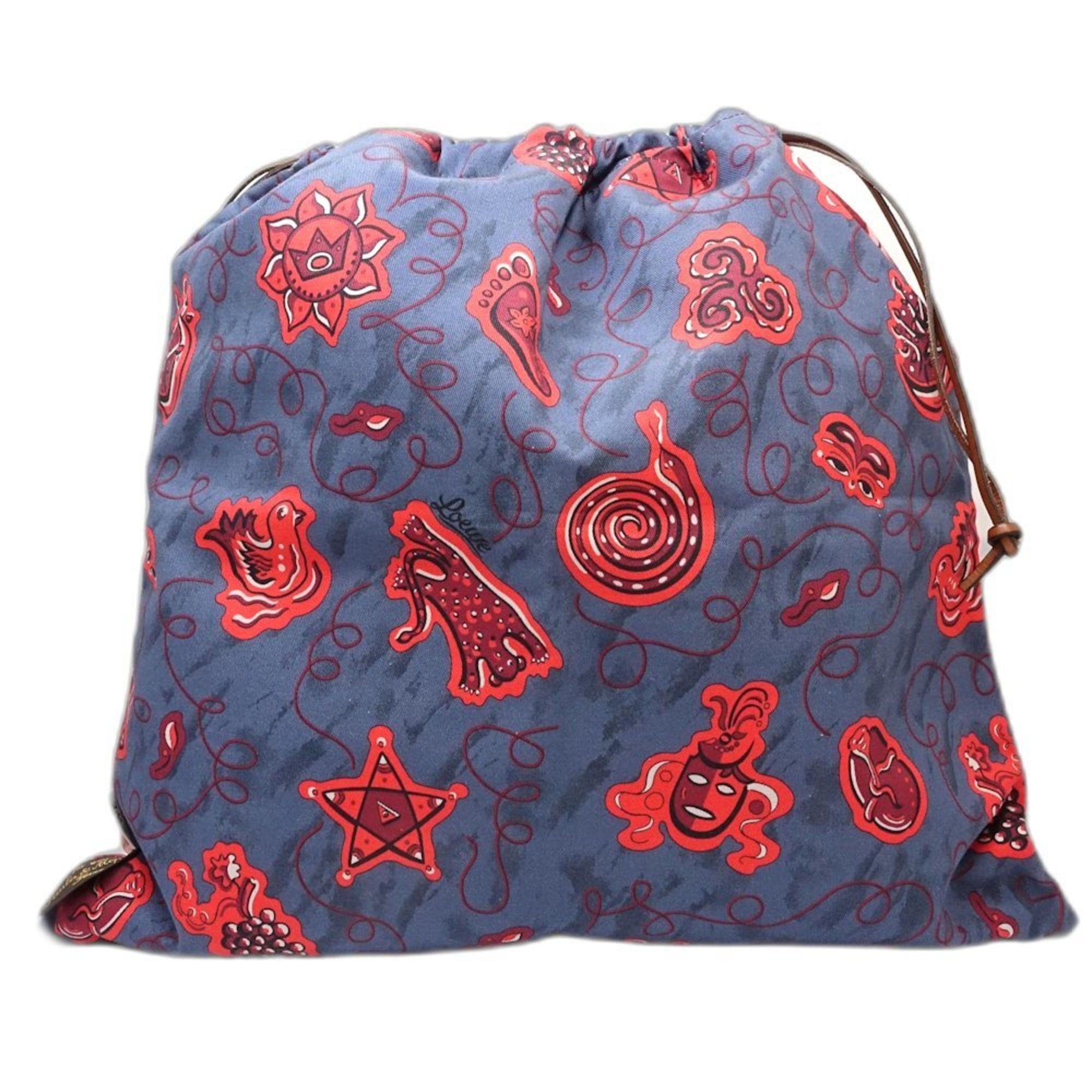 LOEWE Paula Large Drawstring Canvas Pouch 181466