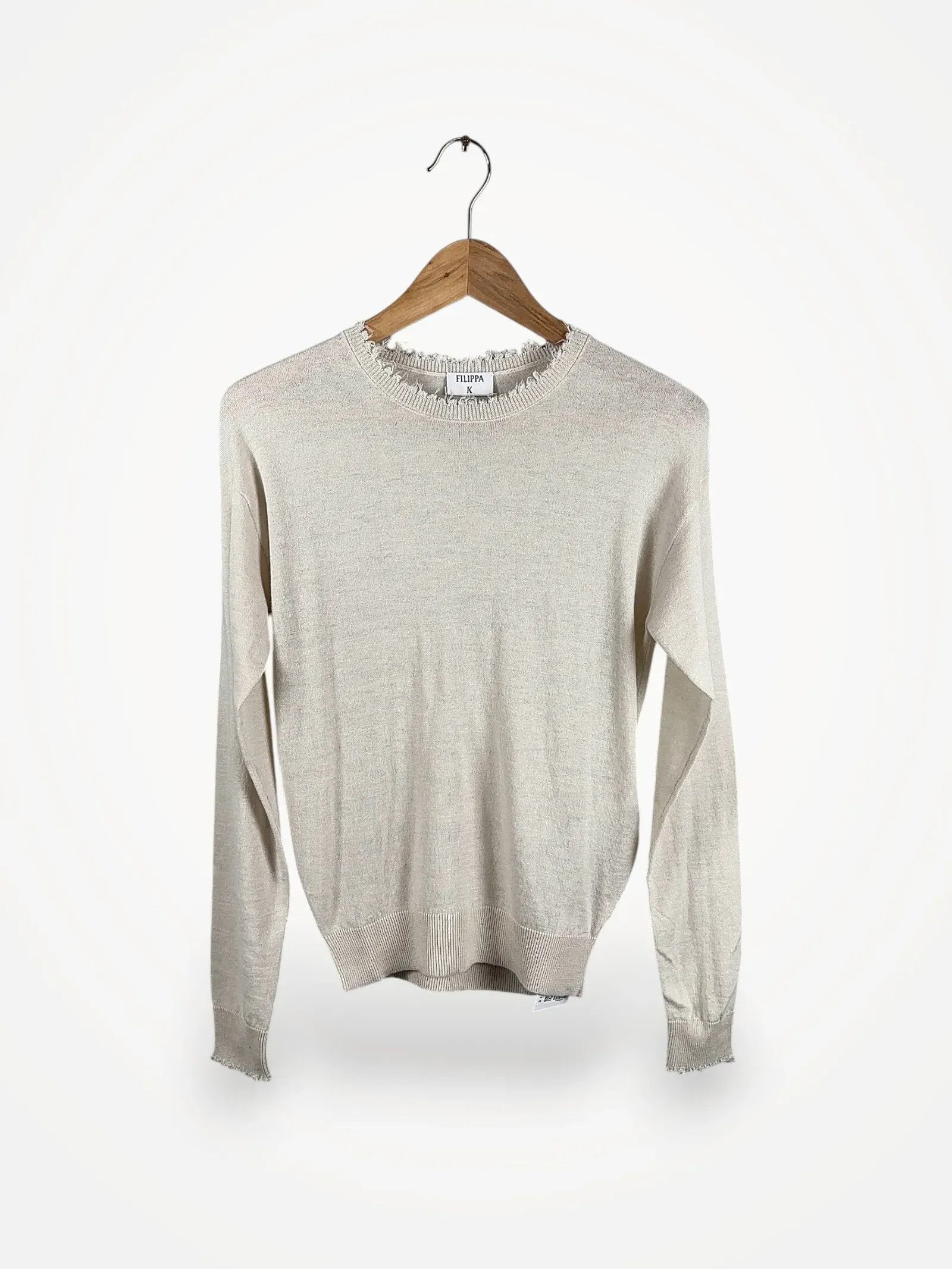 Filippa K Filippa K Frayed R-Neck Top Top Size XXS / US 00 / IT 34 - 2 Thumbnail