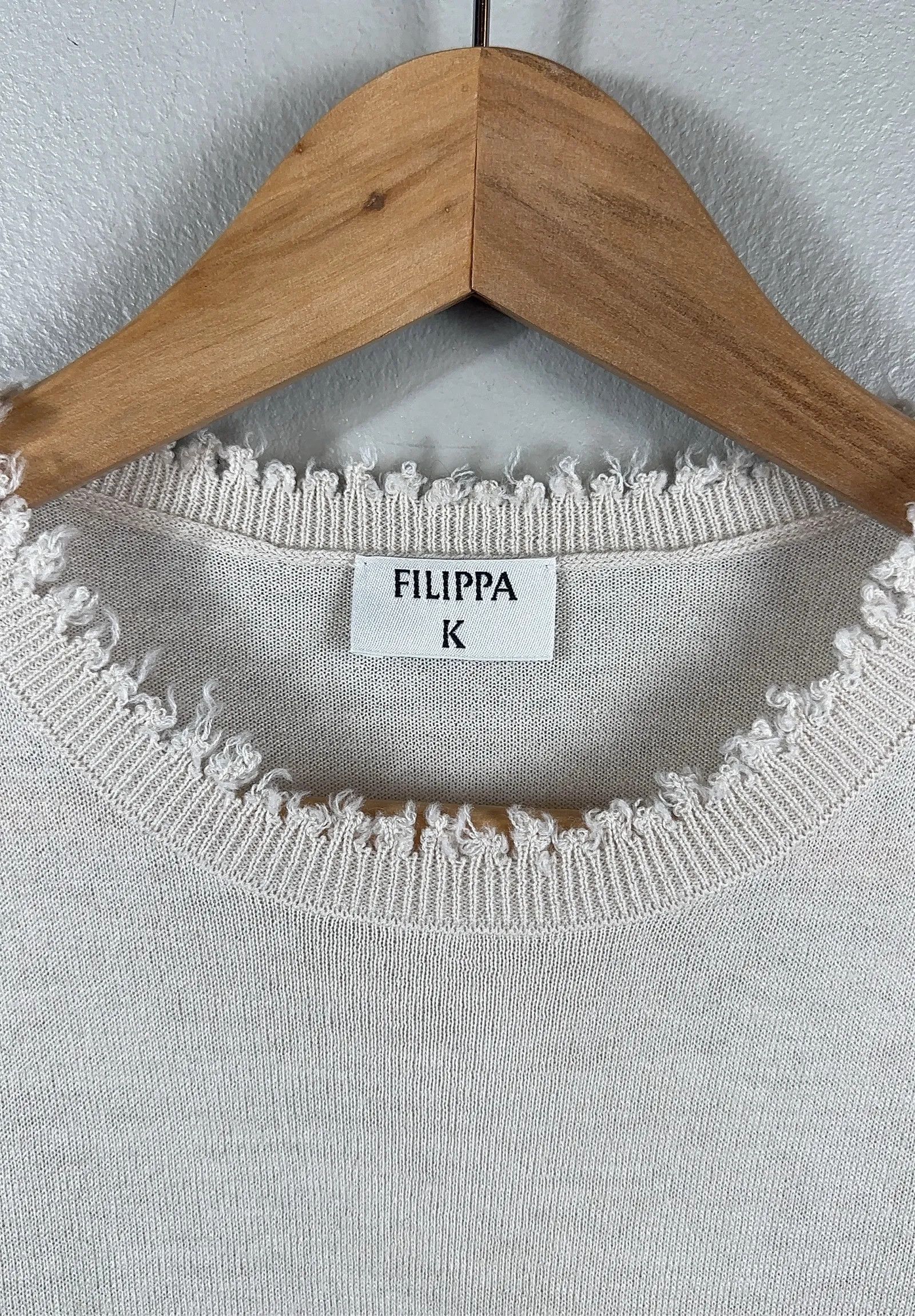 Filippa K Filippa K Frayed R-Neck Top Top Size XS / US 0-2 / IT 36-38 - 3 Thumbnail