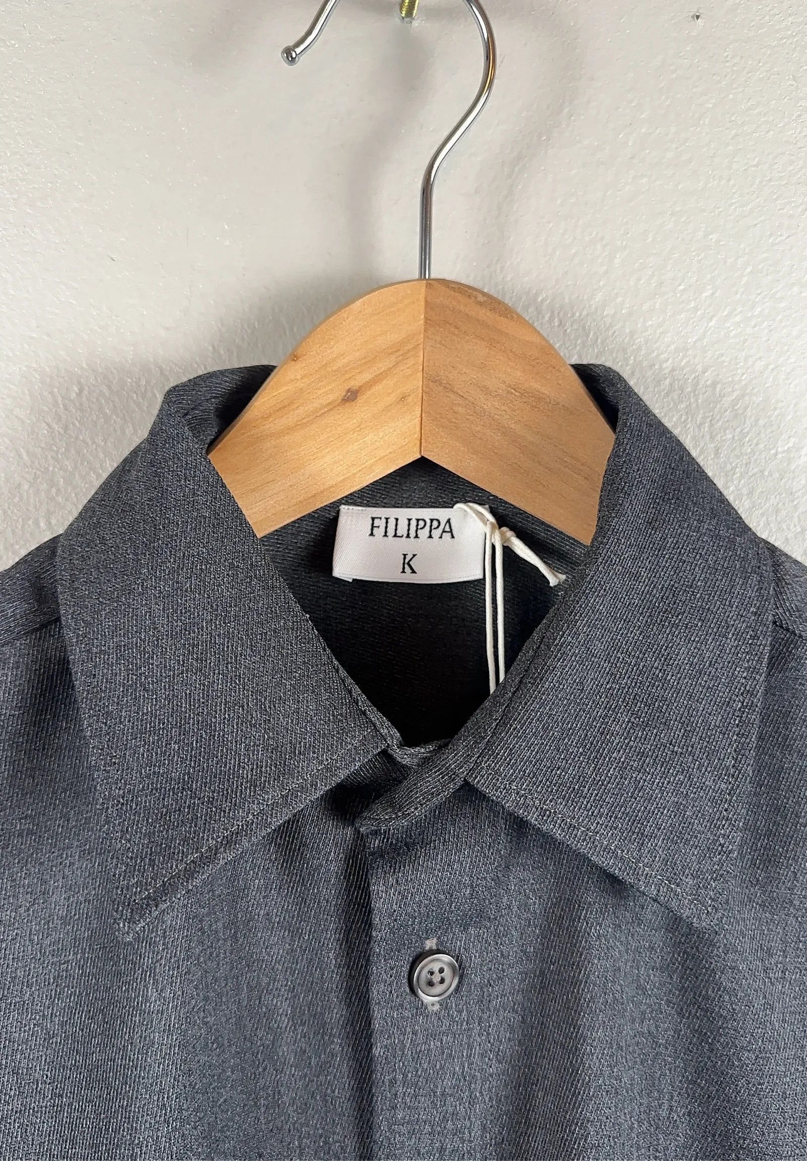 Filippa K Filippa K Wool Twill Shirt Shirt Size XS / US 0-2 / IT 36-38 - 3 Thumbnail