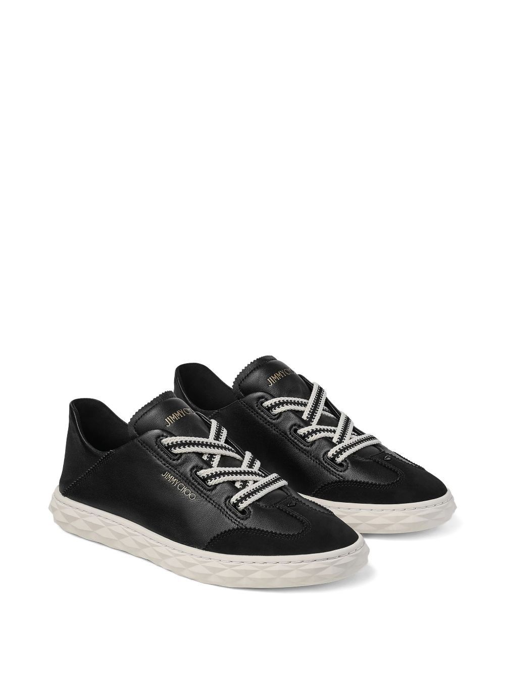 Jimmy Choo DIAMOND LIGHT LEATHER SNEAKERS Size US 7.5 / IT 37.5 - 4 Thumbnail