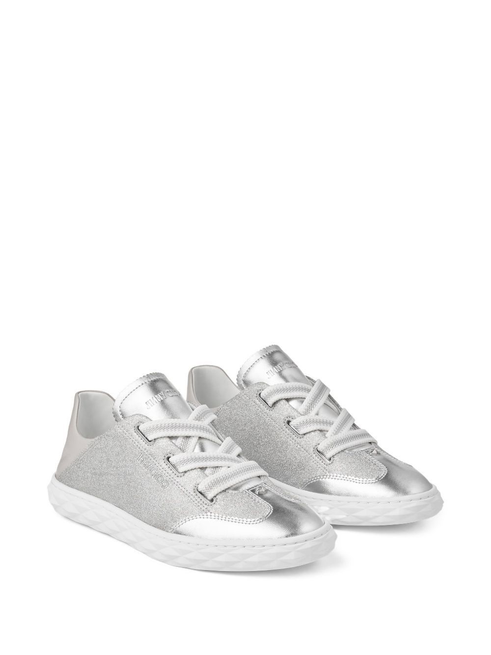 Jimmy Choo DIAMOND LIGHT LEATHER SNEAKERS Size US 7 / IT 37 - 6 Thumbnail