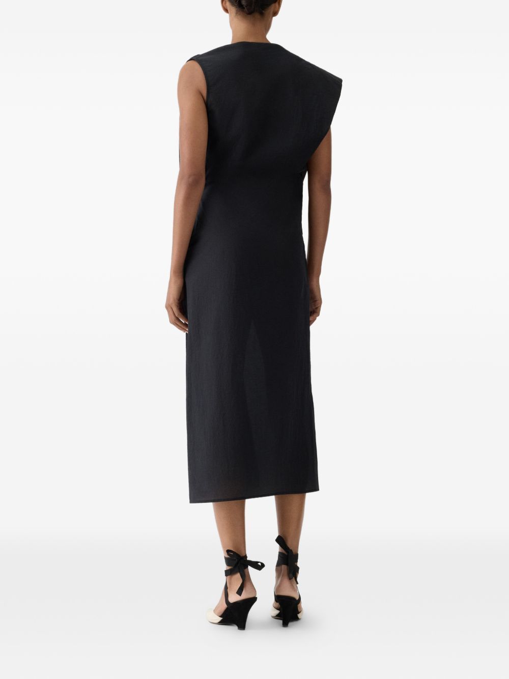 Jacquemus LA ROBE DRAP MIDI DRESS Size XS / US 0-2 / IT 36-38 - 2 Thumbnail