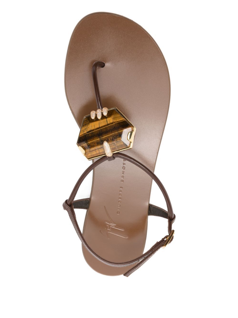 Giuseppe Zanotti ATLANTIDE THONG SANDALS Size US 10 / IT 40 - 2 Thumbnail