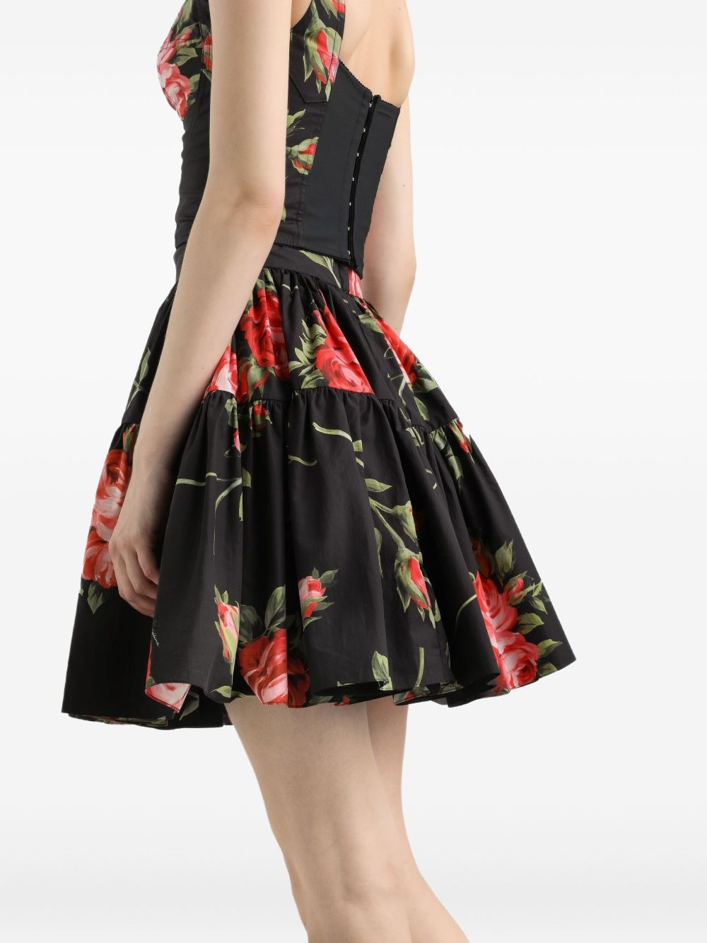 Dolce & Gabbana ROSES BOUQUET PRINT COTTON SKIRT Size 30" / US 8 / IT 44 - 5 Thumbnail