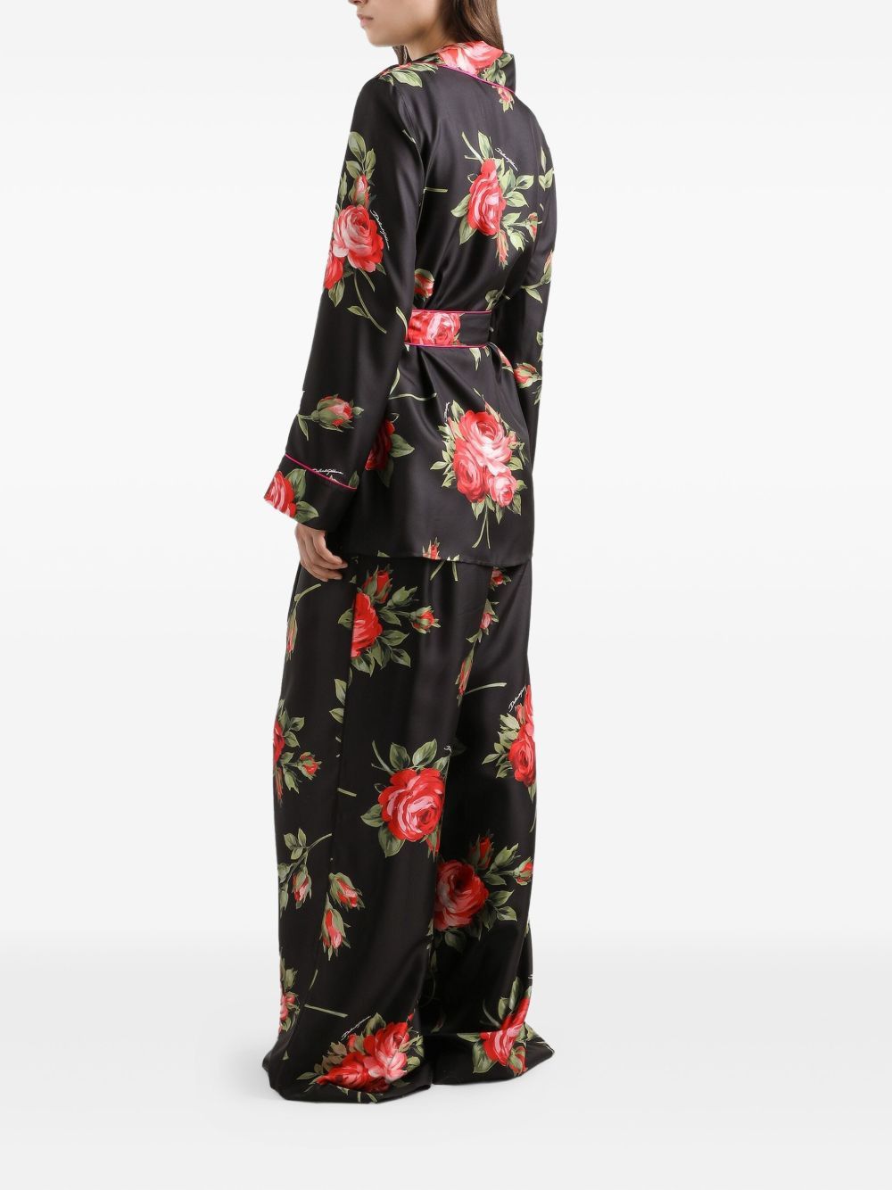 Dolce & Gabbana ROSES BOUQUET PRINT SILK SHIRT Size M / US 6-8 / IT 42-44 - 2 Thumbnail