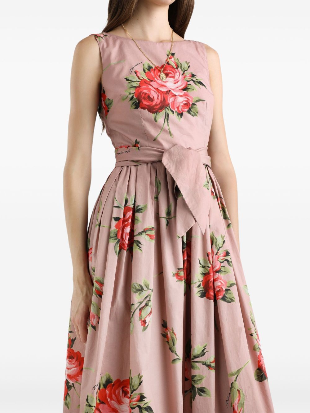 Dolce & Gabbana ROSES BOUQUET PRINT LONG DRESS Size S / US 4 / IT 40 - 3 Thumbnail