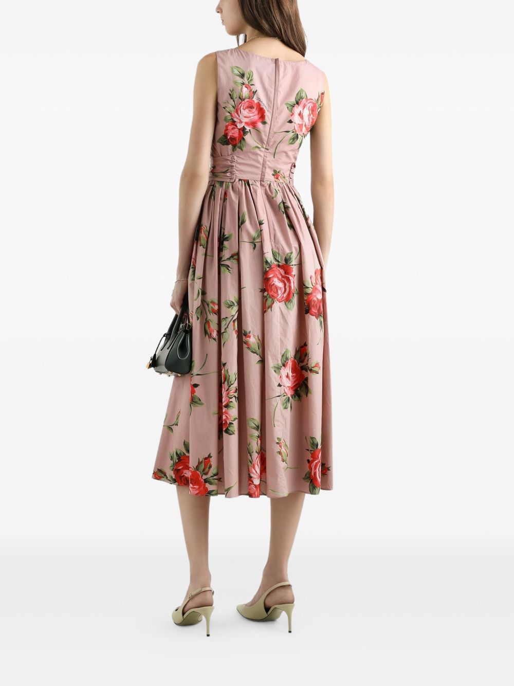 Dolce & Gabbana ROSES BOUQUET PRINT LONG DRESS Size M / US 6-8 / IT 42-44 - 2 Thumbnail