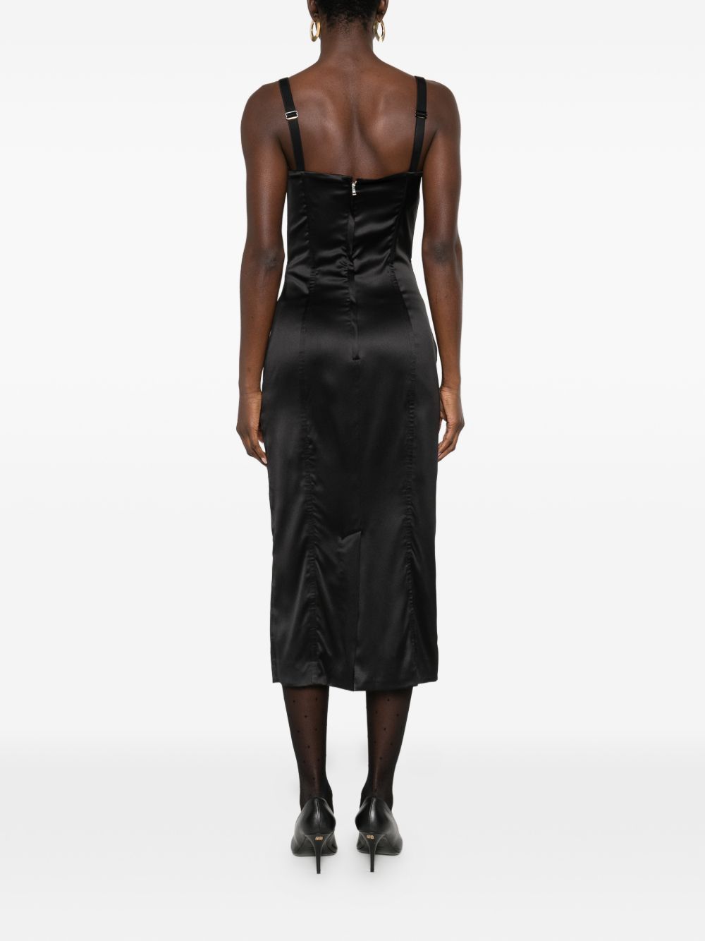 Dolce & Gabbana SILK MIDI DRESS Size M / US 6-8 / IT 42-44 - 3 Thumbnail