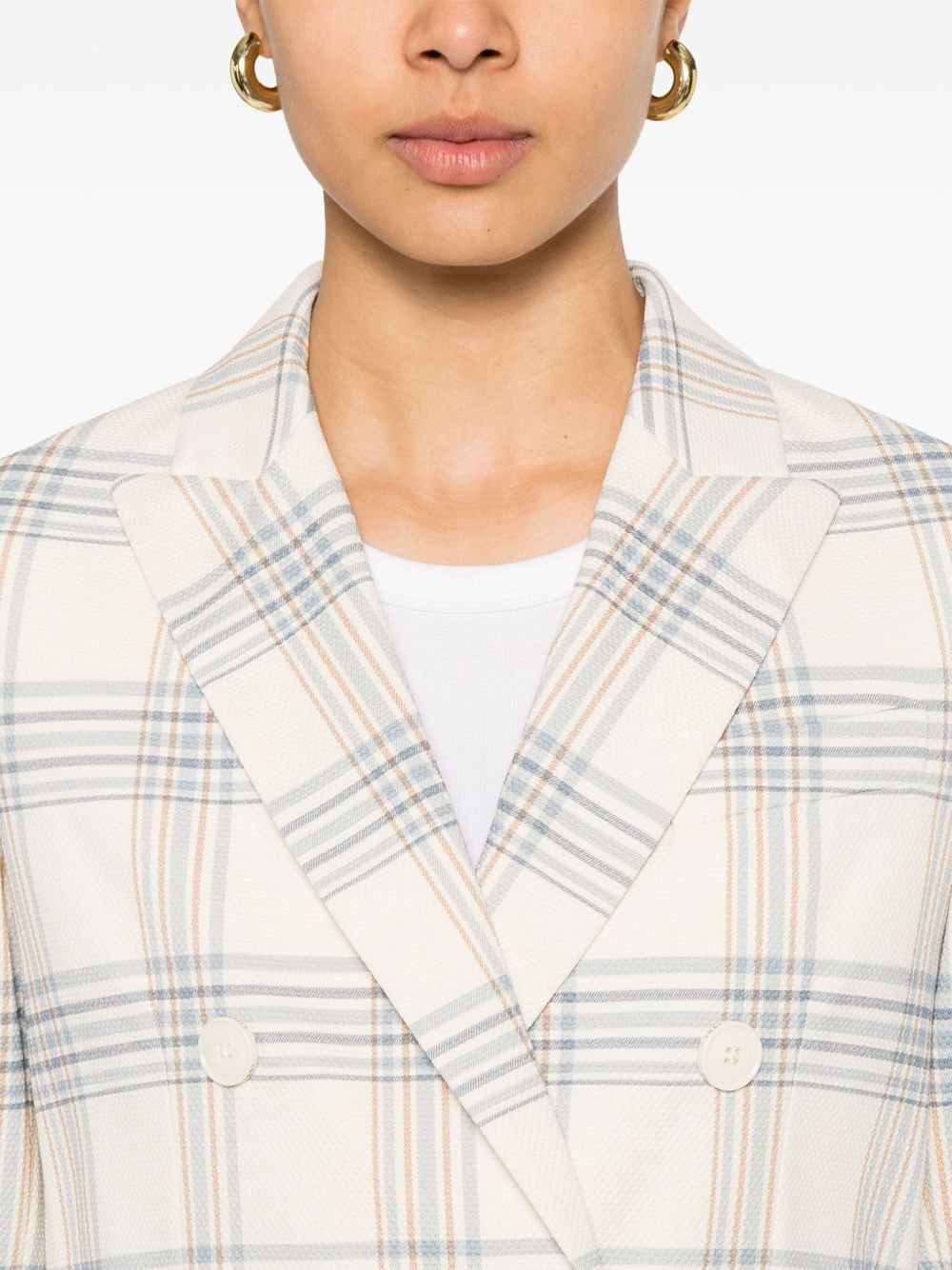Circolo 1901 COTTON DOUBLE-BREASTED JACKET Size S / US 4 / IT 40 - 2 Thumbnail