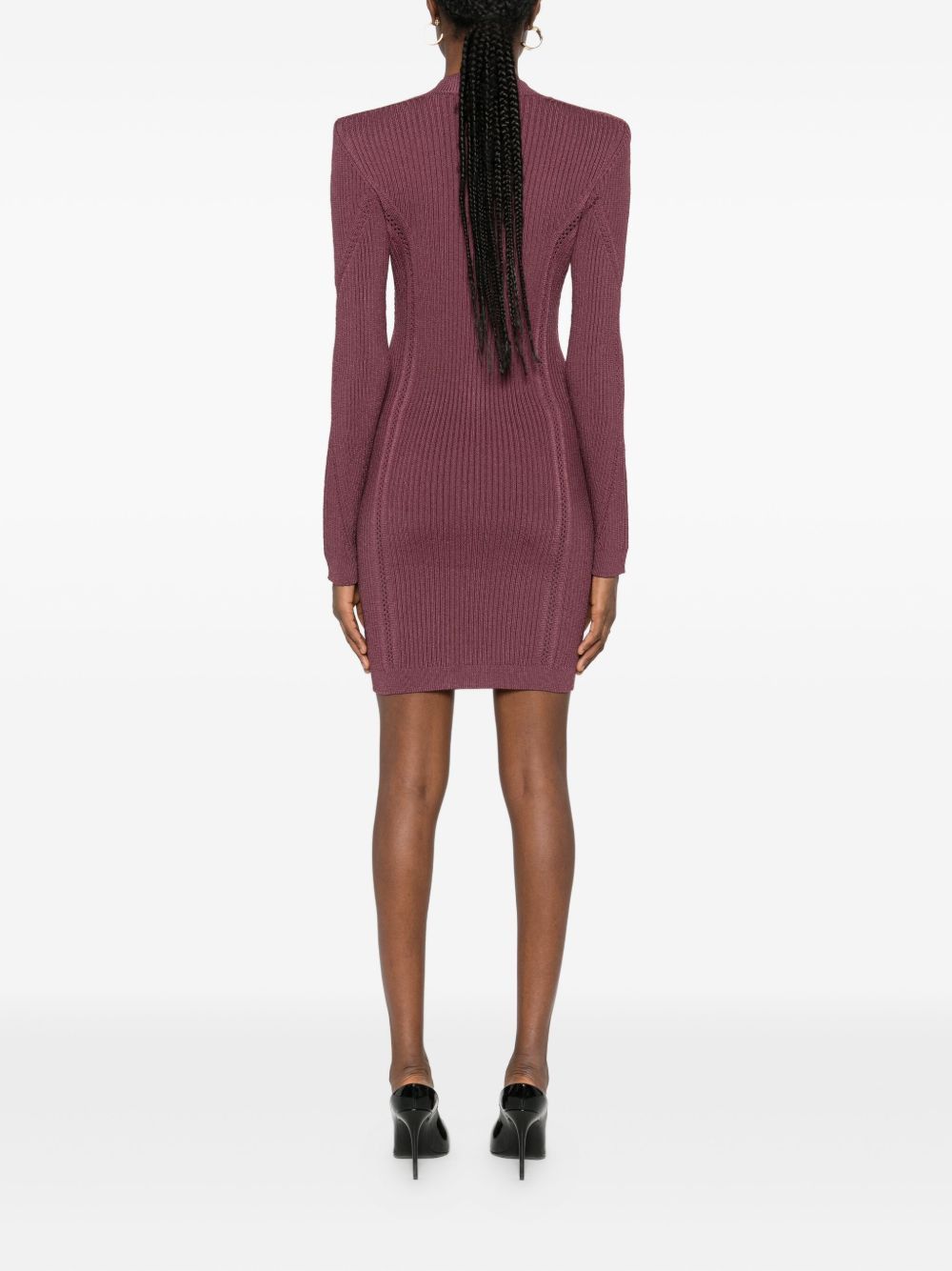 Balmain V-NECKED SHORT DRESS Size XS / US 0-2 / IT 36-38 - 3 Thumbnail