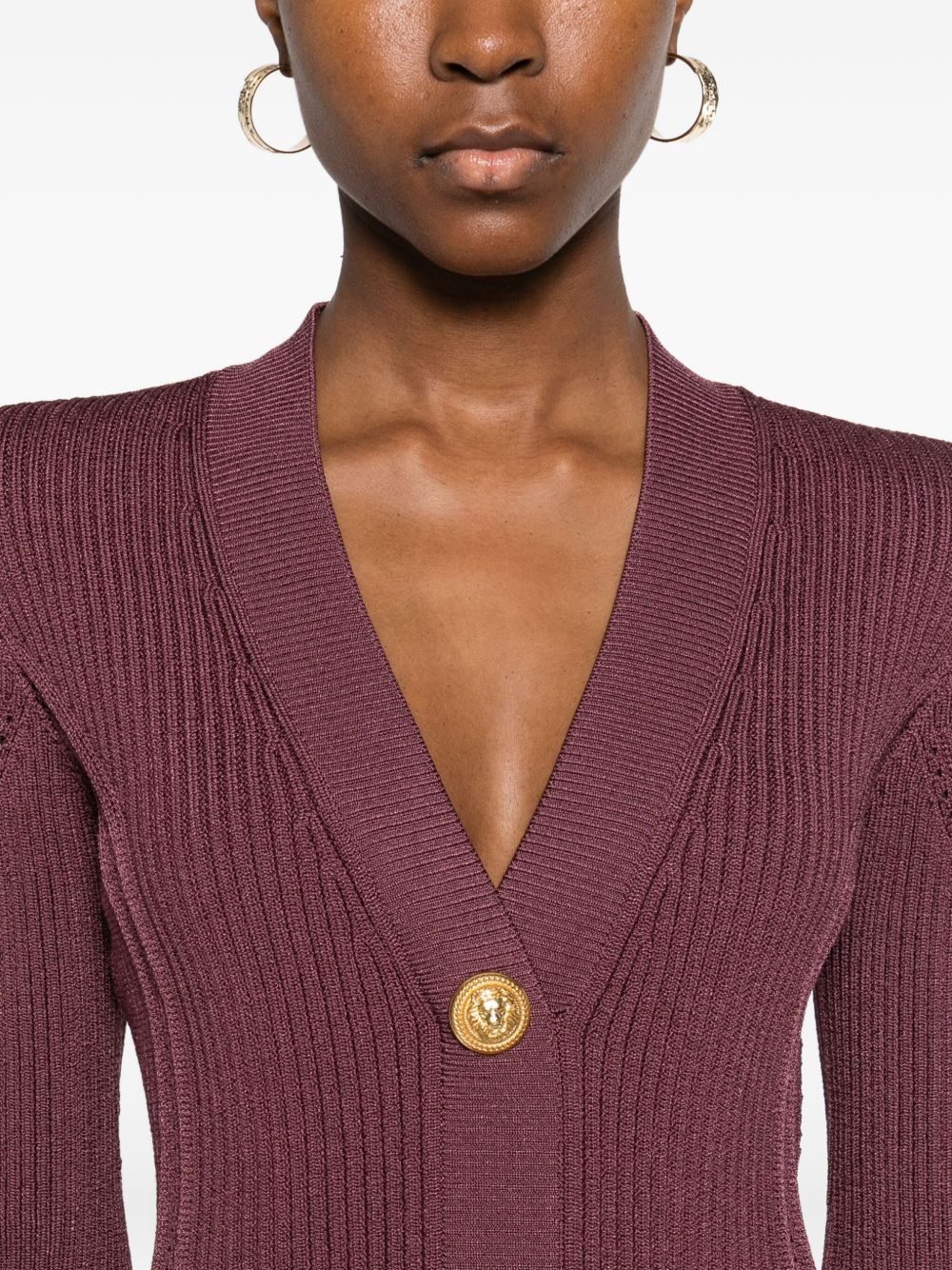 Balmain V-NECKED SHORT DRESS Size XS / US 0-2 / IT 36-38 - 5 Thumbnail