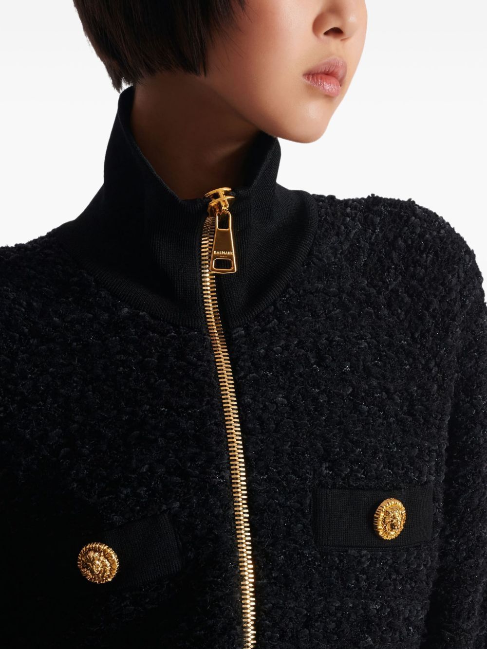Balmain ZIPPER BOMBER JACKET Size XS / US 0-2 / IT 36-38 - 4 Thumbnail