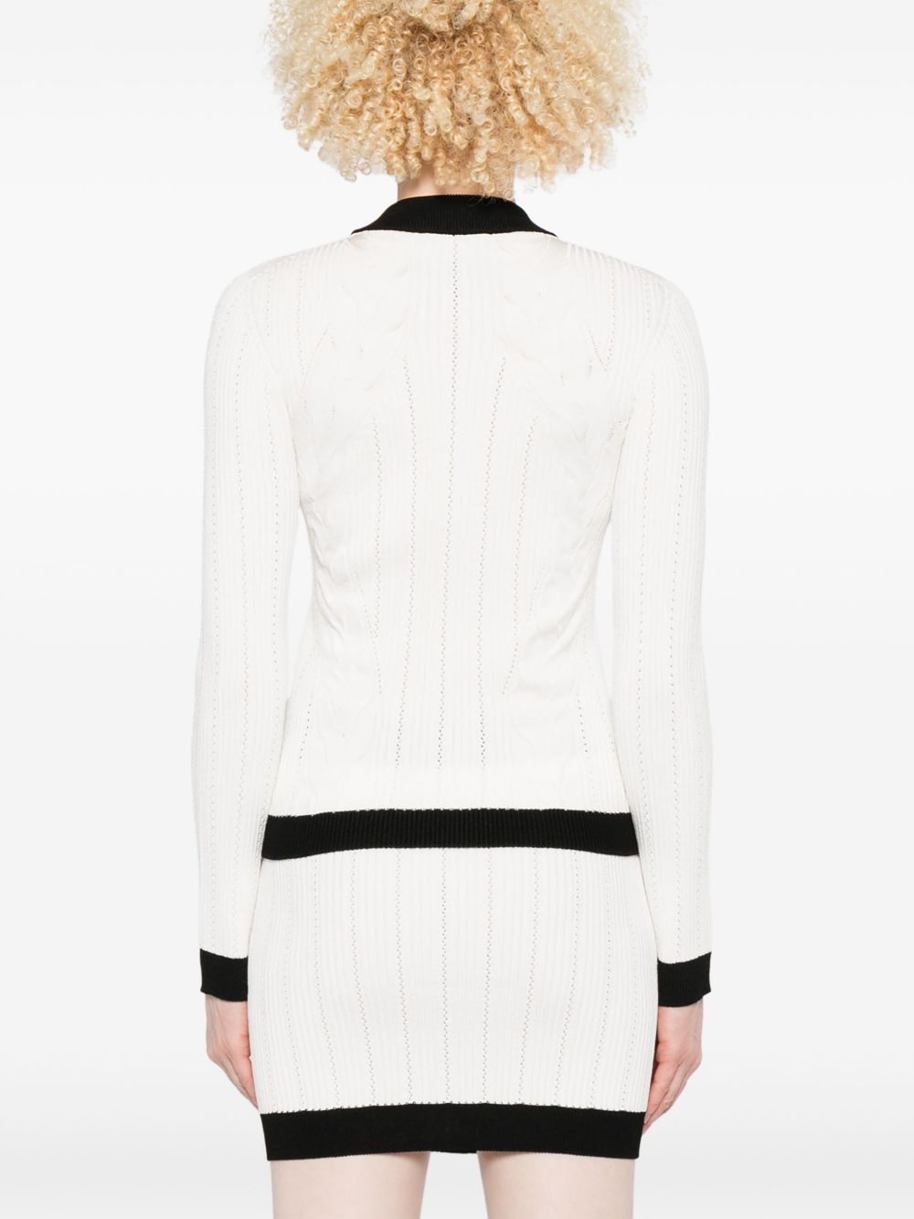 Balmain KNITTED CREWNECK CARDIGAN Size S / US 4 / IT 40 - 3 Thumbnail
