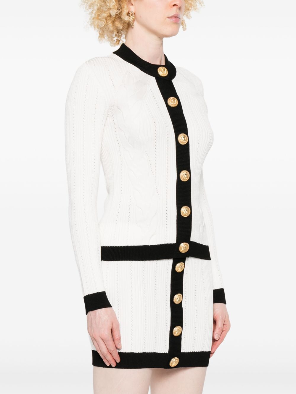 Balmain KNITTED CREWNECK CARDIGAN Size S / US 4 / IT 40 - 5 Thumbnail
