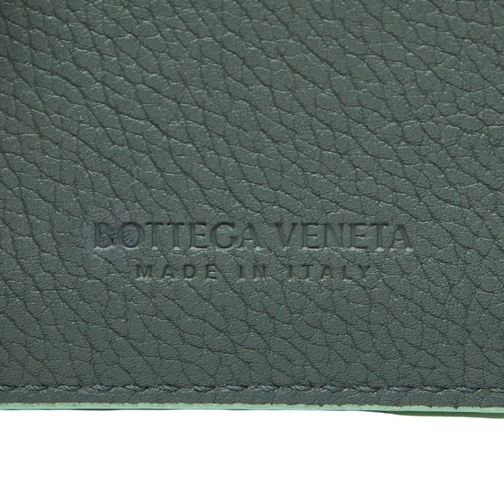 Bottega Veneta Bottega Veneta Maxi Intrecciato Business Card Case/Card Case/Pass Case Light Green Leather Women's BOTTEGA VENETA Size ONE SIZE - 7 Thumbnail