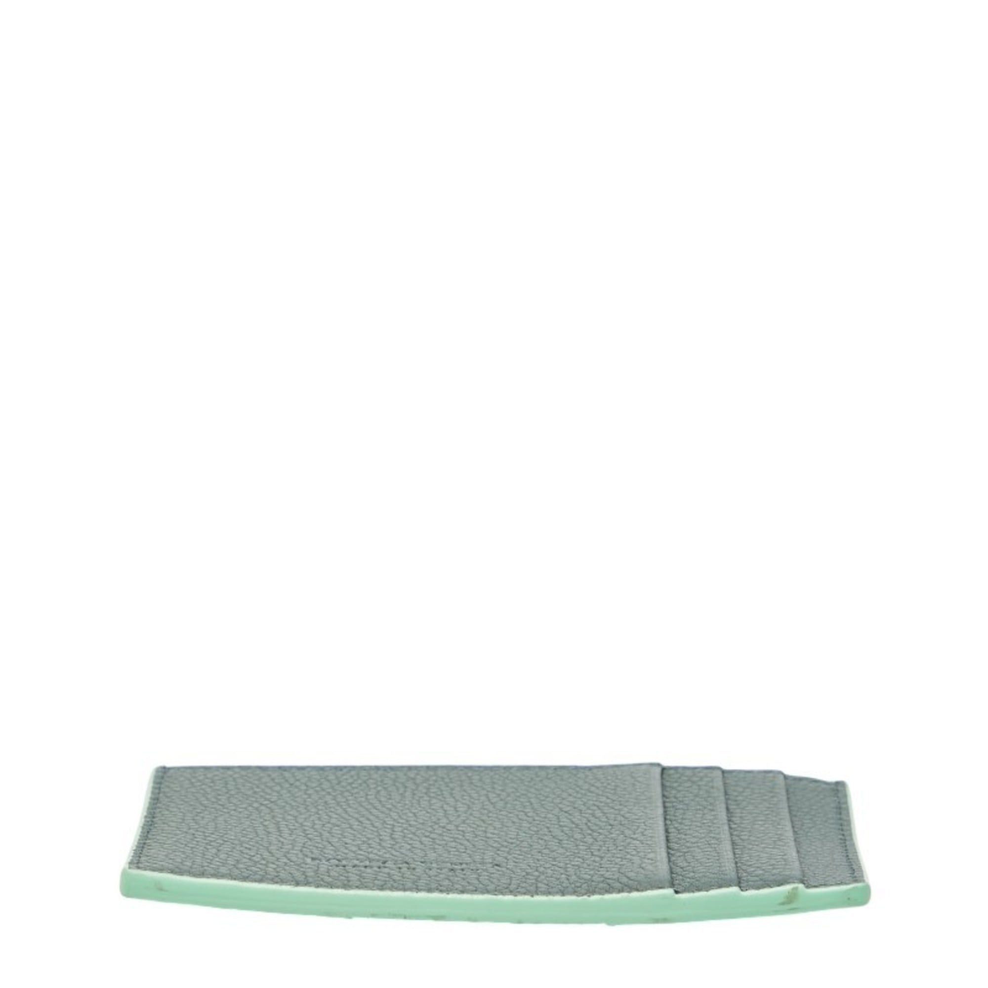 Bottega Veneta Bottega Veneta Maxi Intrecciato Business Card Case/Card Case/Pass Case Light Green Leather Women's BOTTEGA VENETA Size ONE SIZE - 3 Thumbnail