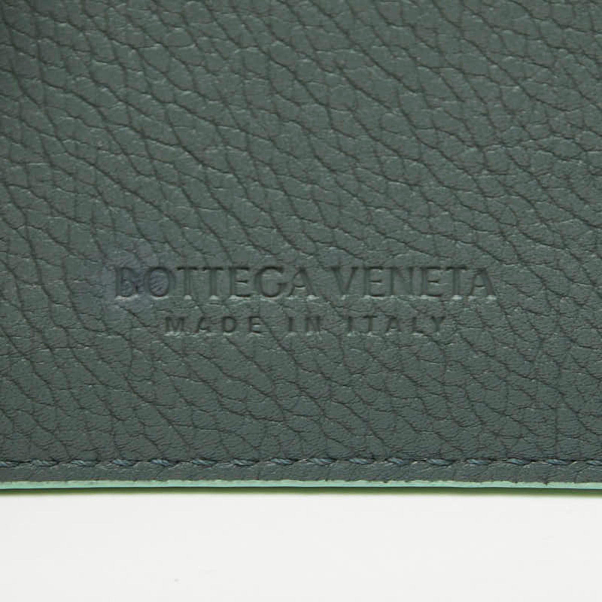 Bottega Veneta Bottega Veneta Maxi Intrecciato Business Card Case/Card Case/Pass Case Light Green Leather Women's BOTTEGA VENETA Size ONE SIZE - 6 Thumbnail
