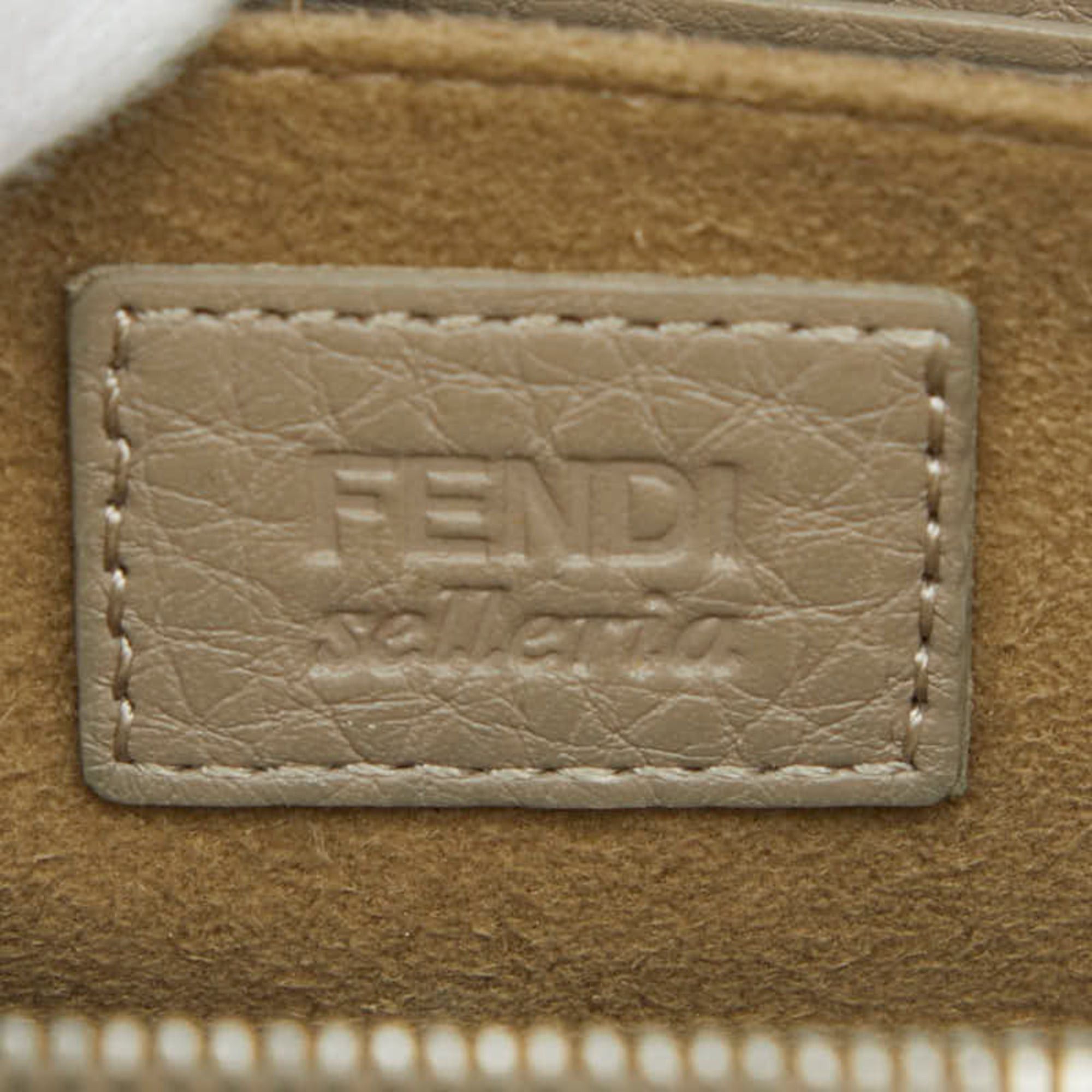 Fendi Fendi Selleria Wallet/Coin Purse 8M0313 Greige Leather Women's FENDI Size ONE SIZE - 7 Thumbnail