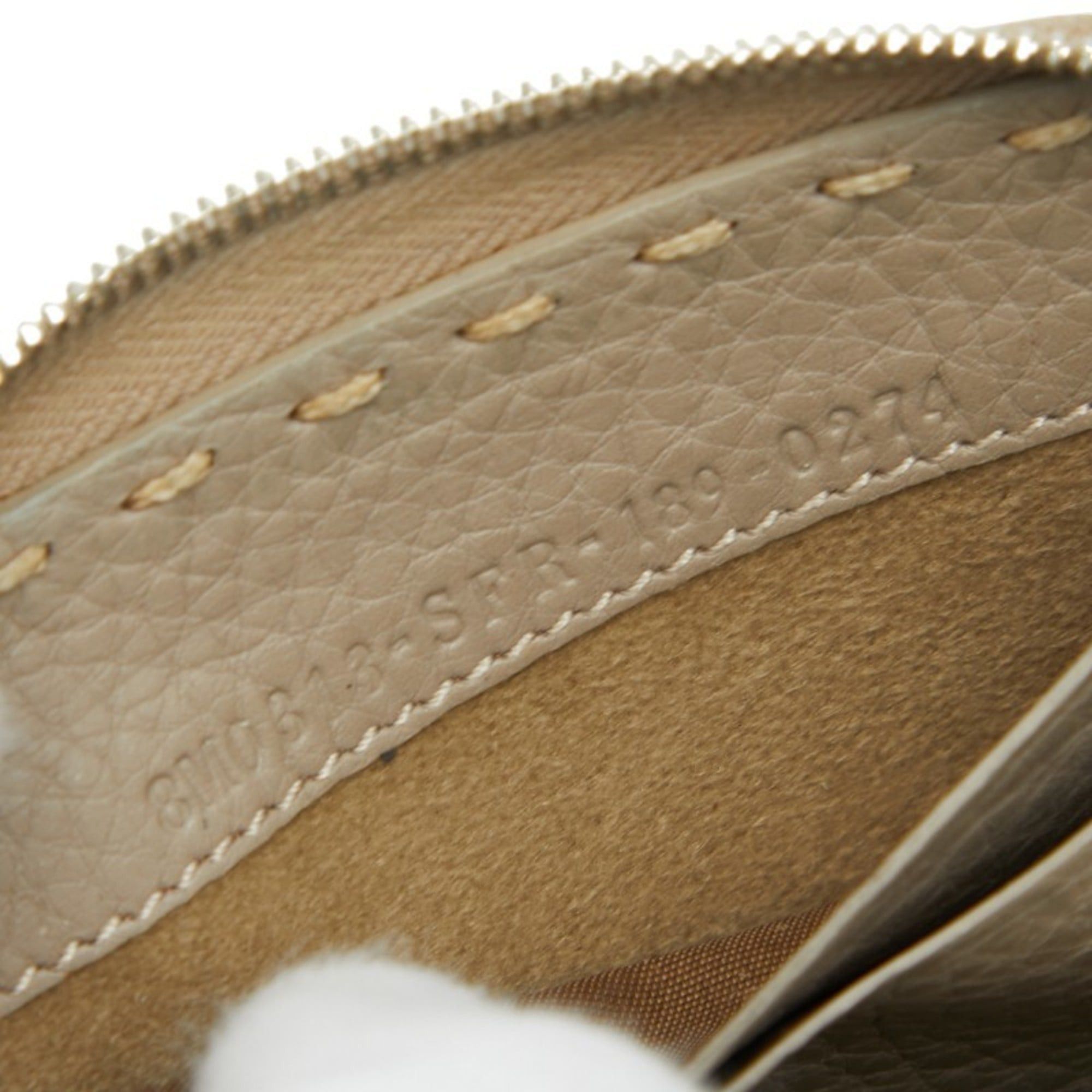 Fendi Fendi Selleria Wallet/Coin Purse 8M0313 Greige Leather Women's FENDI Size ONE SIZE - 8 Thumbnail